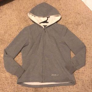 Vintage Gray Eddie Bauer Hoodie Size Medium (W)